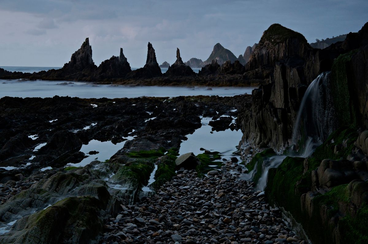 Fotografía, realizada en la costa de Cudillero (Asturias)