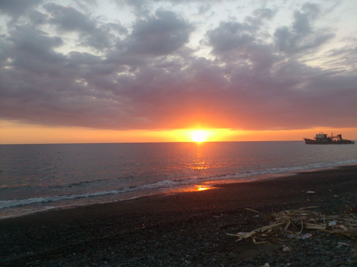 zonsondergang in de filipijnen